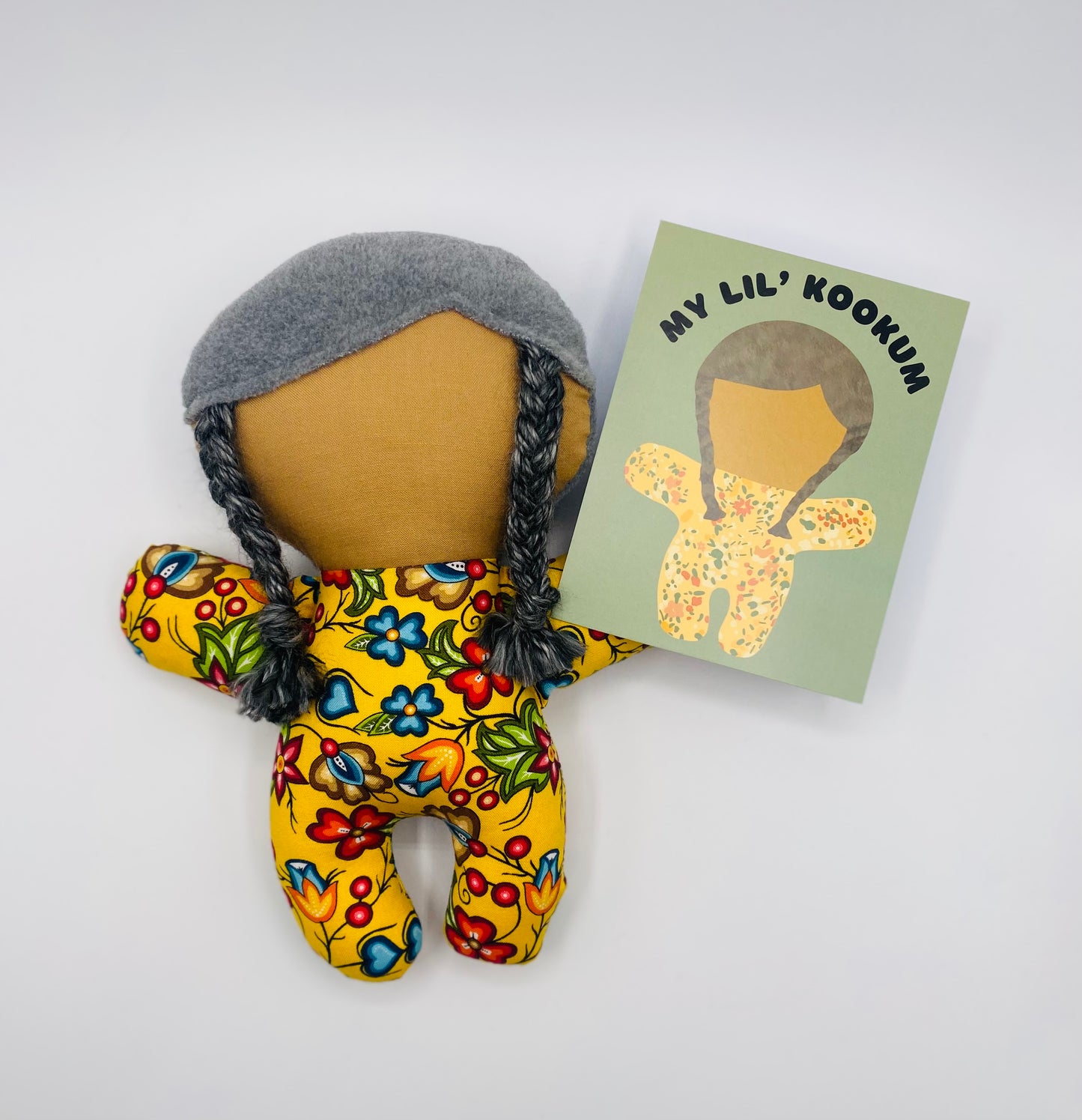 Lil Kookum Doll (Yellow Floral)